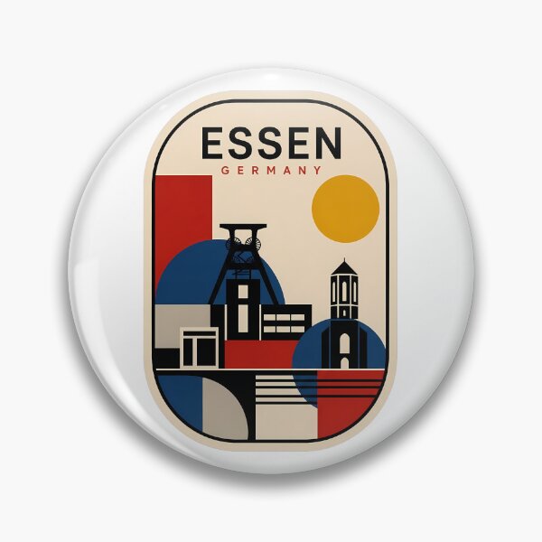 Item preview, Retro Essen Germany Bauhaus Industrial Cityscape designed and sold by k3rstman1.