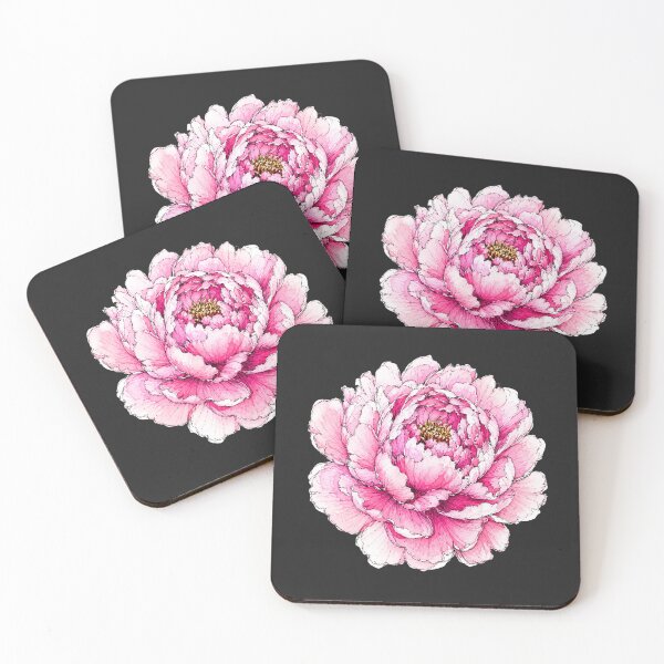 Item preview, Pink Peony Blossom Illustration | Watercolor Botanical Flower Art designed and sold by ColorSplash123.