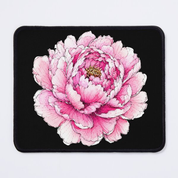 Item preview, Pink Peony Blossom Illustration | Watercolor Botanical Flower Art designed and sold by ColorSplash123.