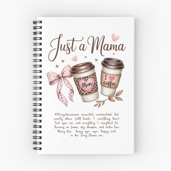 Item preview, Just A Mama String Cheese Era Coffee Mother Day Coquette Bow designed and sold by SapfireStuArt.
