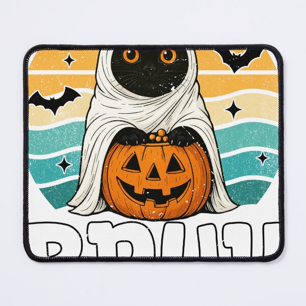 Item preview, Bruh Black Cat Halloween Pumpkin designed and sold by varin-studio.