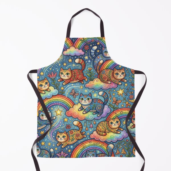 Item preview, Rainbow Cat Dreamscape Pattern designed and sold by Iampoji.