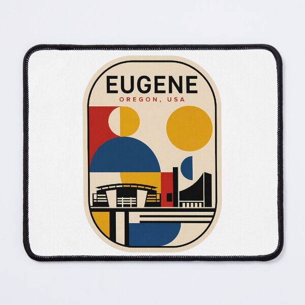 Item preview, Eugene Oregon Abstract Geometric Stadium Art designed and sold by k3rstman1.