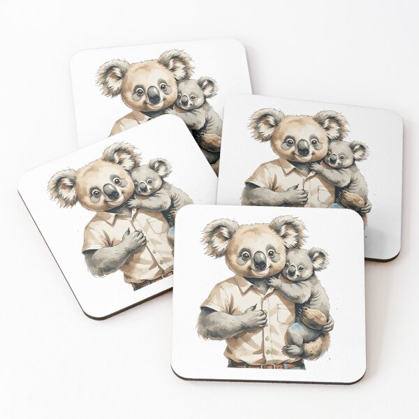 Item preview, Cute Papa Koala And Baby Watercolor Father's Day designed and sold by AQUILAKREO.