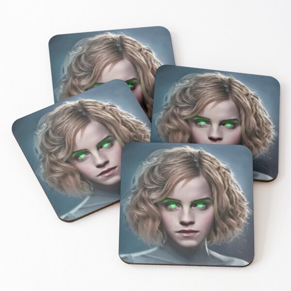 Item preview, Emma Watson Cyberpunk Girl - Neon Sci-Fi Digital Painting designed and sold by LilianStrauss.