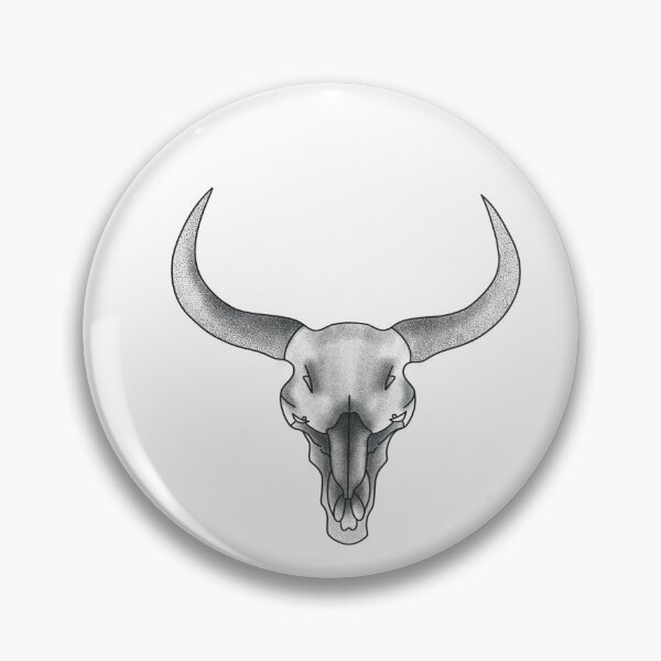 Item preview, Metallica Bull Skull- Modern designed and sold by pixelandpine.