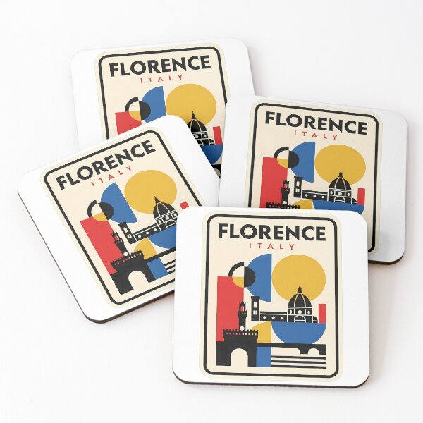 Item preview, Minimalist Florence Italy Bauhaus Geometric Travel Scene designed and sold by k3rstman1.