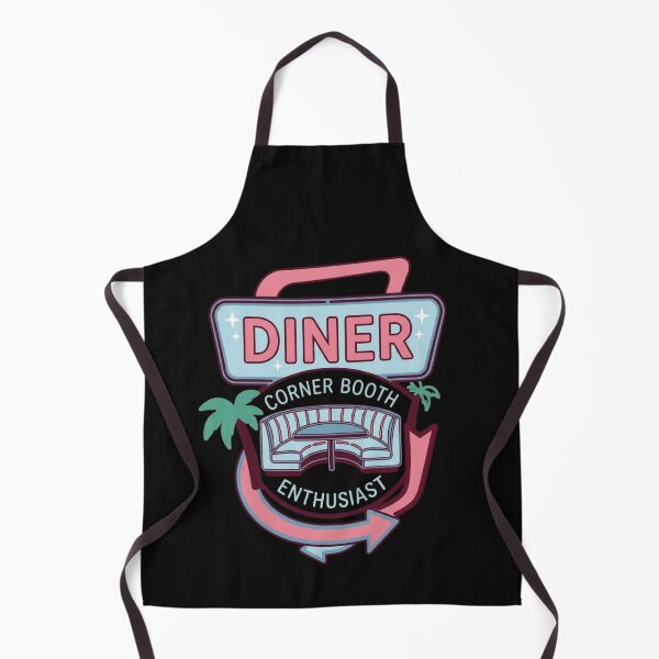 Item preview, Diner Corner Booth Enthusiast Retro Neon Sign Art designed and sold by VintryOff.
