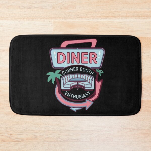 Item preview, Diner Corner Booth Enthusiast Retro Neon Sign Art designed and sold by VintryOff.