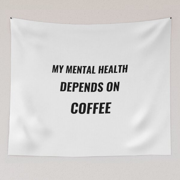 Item preview, My Mental Health Depends On Coffee T-Shirt – Funny Work Tee | Uncle Jichuan designed and sold by Uncle-Jichuan.