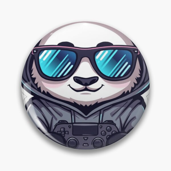Item preview, Cool Gamer Panda in Hoodie with Sunglasses designed and sold by redblink store.