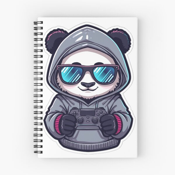 Item preview, Cool Gamer Panda in Hoodie with Sunglasses designed and sold by redblink store.