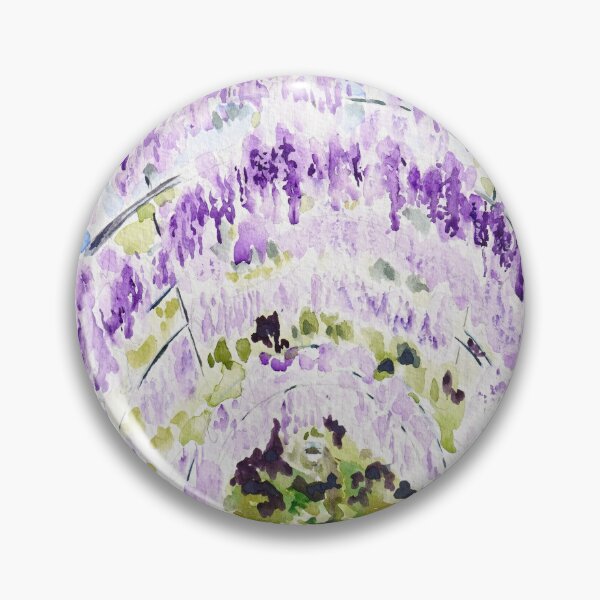 Item preview, purple wisteria tunnel in RHS Wisley watercolour painting  designed and sold by ColorandColor.