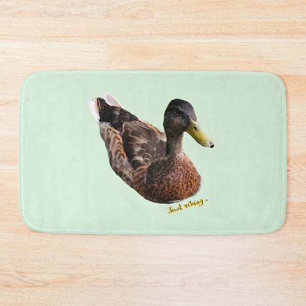 Item preview, Just Vibing. Cute Mallard Duck on Water Photo designed and sold by Deep Descent.
