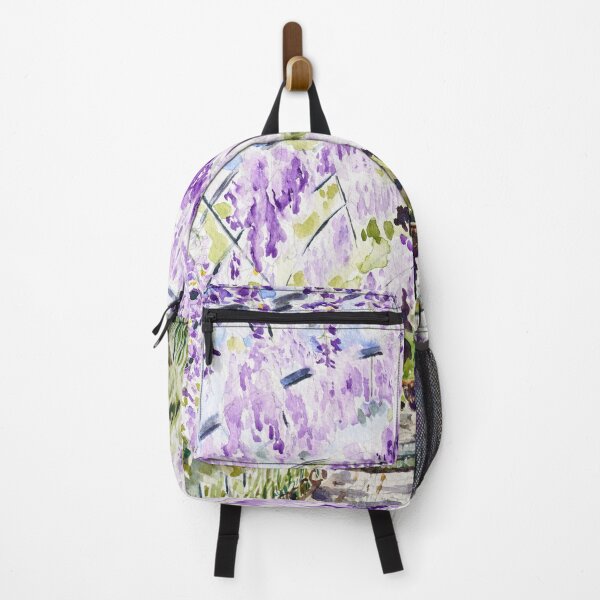 Item preview, purple wisteria tunnel in RHS Wisley watercolour painting  designed and sold by ColorandColor.