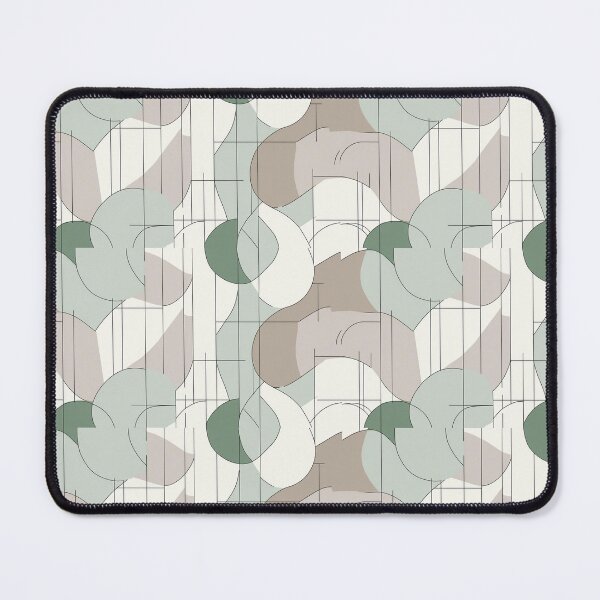 Item preview, Mid-Century Modern Geometric Pattern - Minimalist Sage Green Japandi Art designed and sold by EH World | Store.