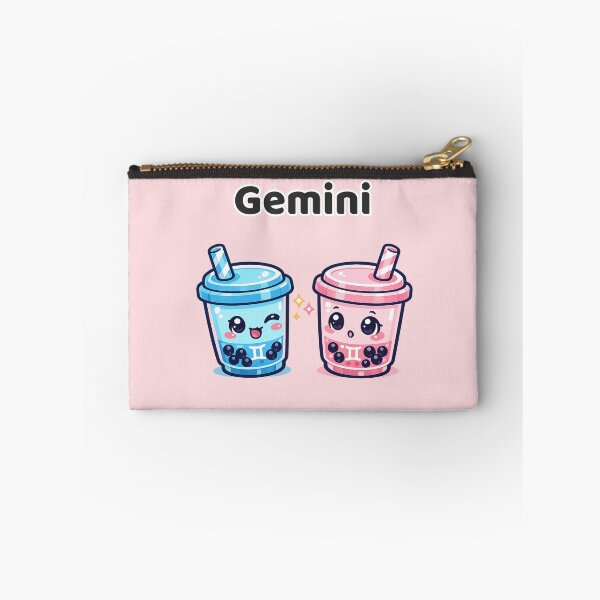 Item preview, Cute Gemini Zodiac Twin Bubble Tea Kawaii Astrology designed and sold by creativiteemom.