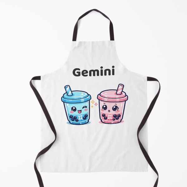 Item preview, Cute Gemini Zodiac Twin Bubble Tea Kawaii Astrology designed and sold by creativiteemom.