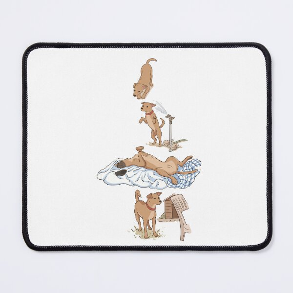 Item preview, Funny mixed breed dog summer scenes illustration designed and sold by MJ ART.