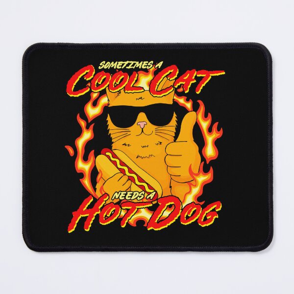 Item preview, Sometime A Cool Cat Needs A Hot Dog designed and sold by LOUP-SOLI.