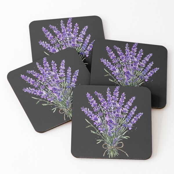 Item preview, Purple Lavender Bouquet Illustration | Cottagecore Botanical Watercolor Art designed and sold by ColorSplash123.