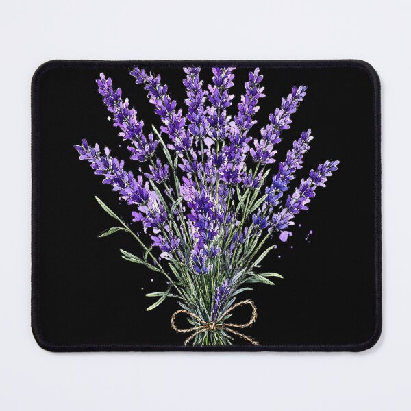 Item preview, Purple Lavender Bouquet Illustration | Cottagecore Botanical Watercolor Art designed and sold by ColorSplash123.
