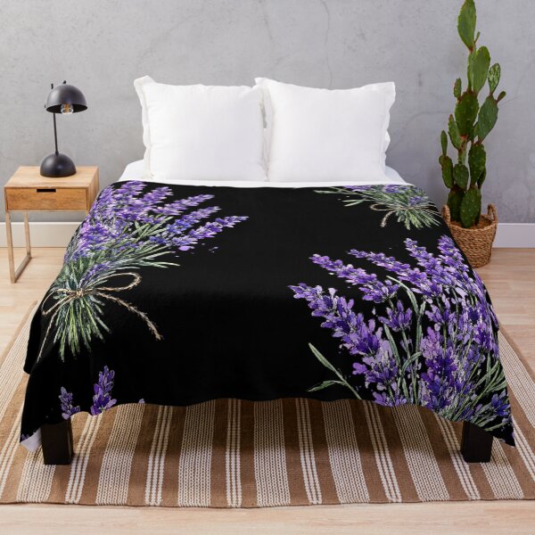 Item preview, Purple Lavender Bouquet Illustration | Cottagecore Botanical Watercolor Art designed and sold by ColorSplash123.