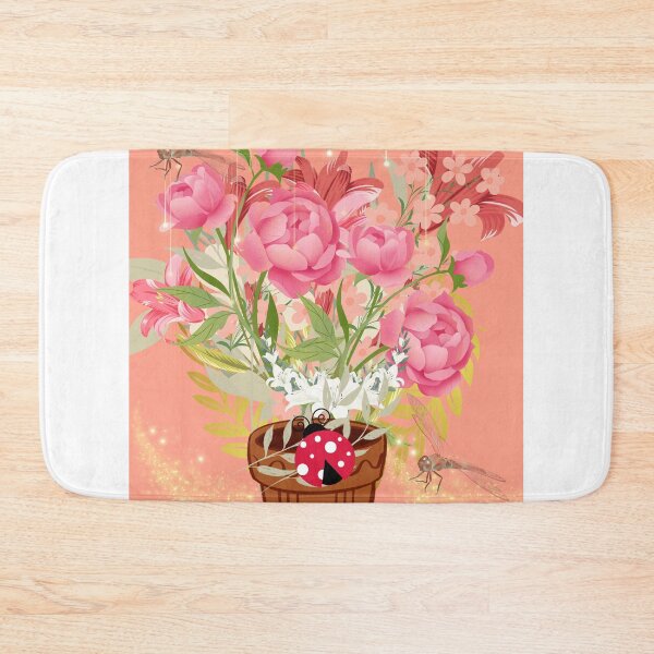 Item preview, Pink floral with ladybug designed and sold by Extremeallie.