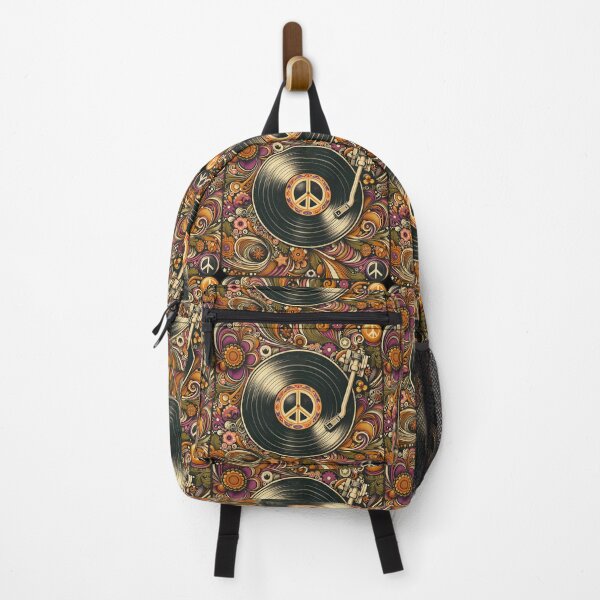 Item preview, Psychedelic Vinyl Peace Gift for Music Lover Retro Hippie designed and sold by PixelQ.