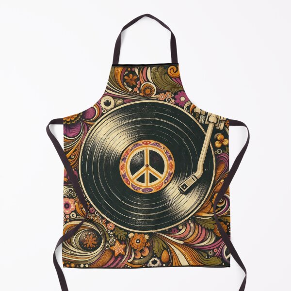 Item preview, Psychedelic Vinyl Peace Gift for Music Lover Retro Hippie designed and sold by PixelQ.