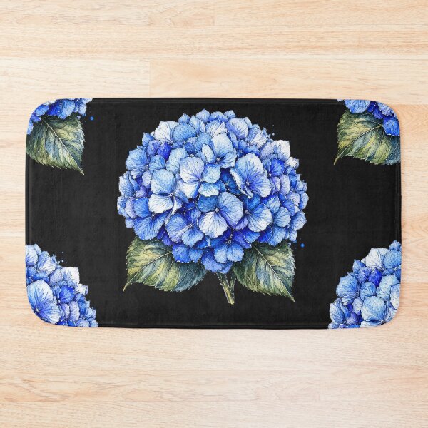 Item preview, Blue Hydrangea Botanical Illustration | Watercolor Floral Sketch Art designed and sold by ColorSplash123.