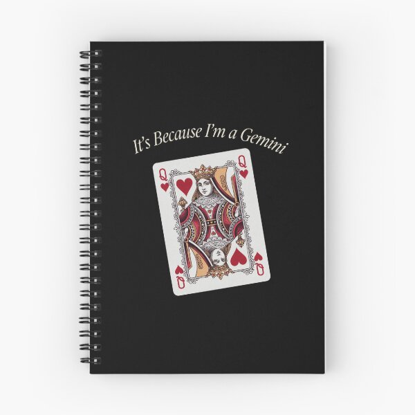 Item preview, It's Because I'm a Gemini – Vintage Playing Card Zodiac Design designed and sold by Heneket.