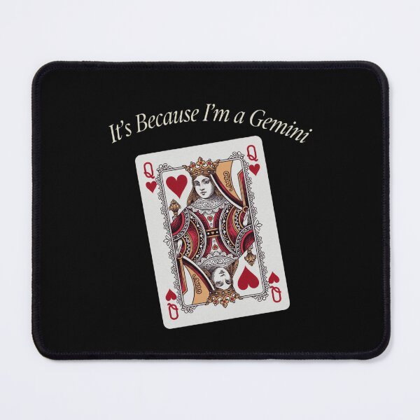 Item preview, It's Because I'm a Gemini – Vintage Playing Card Zodiac Design designed and sold by Heneket.
