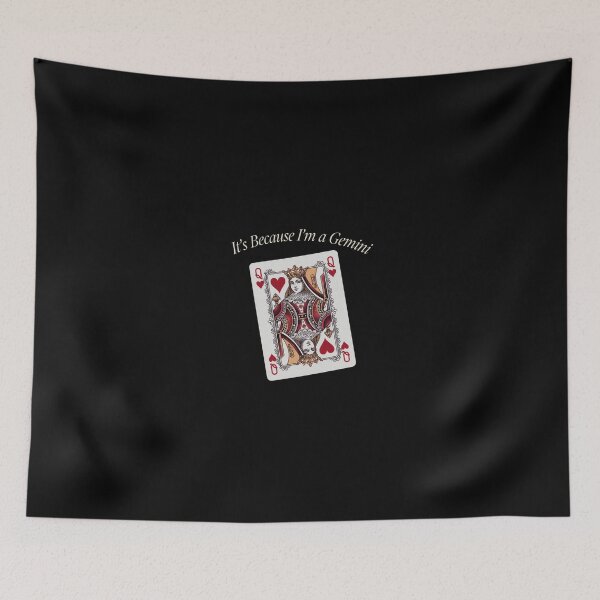 Item preview, It's Because I'm a Gemini – Vintage Playing Card Zodiac Design designed and sold by Heneket.