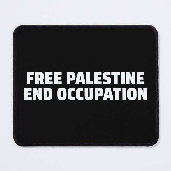 Item preview, Free Palestine End Occupation Freedom Solidarity Design -White designed and sold by Hurriyyatee.