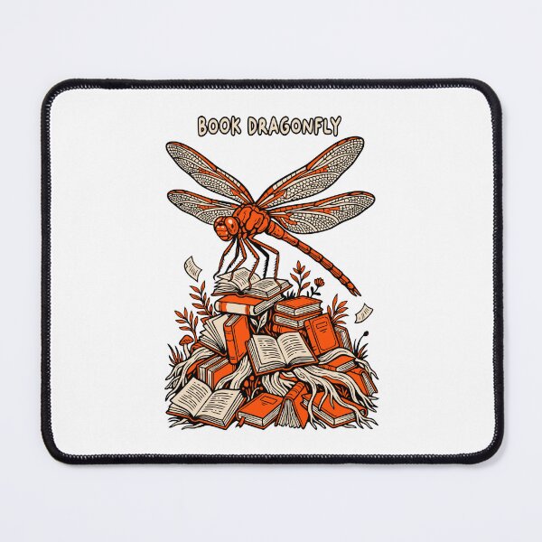 Item preview, Book Dragonfly Flying Dragon Bookish Reader Insect Books designed and sold by GrandeDuc.