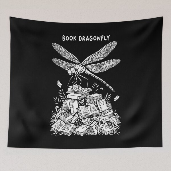 Item preview, Book Dragonfly Flying Dragon Bookish Reader Insect Books designed and sold by GrandeDuc.