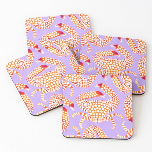 Item preview, Saltwater Society | Red-spotted trapeze crab pattern designed and sold by prntsystm.