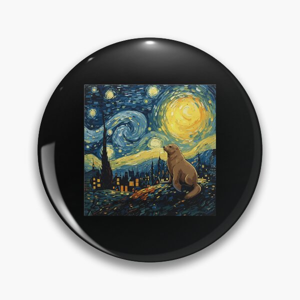 Item preview, Otter Starry Night Van Gogh Art Lover Men Women designed and sold by Littermin.