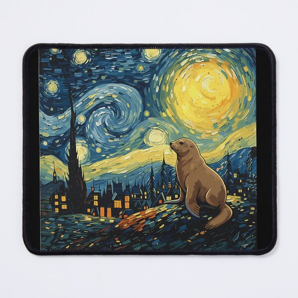 Item preview, Otter Starry Night Van Gogh Art Lover Men Women designed and sold by Littermin.