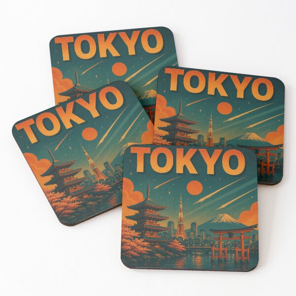 Item preview, Tokyo Retro Futuristic Poster | Tokyo City Art | Tokyo Vintage Design | Tokyo Sci-Fi Style | Tokyo Travel Poster | Tokyo Illustration | Tokyo Architecture | Tokyo Aesthetic designed and sold by Patternomania.