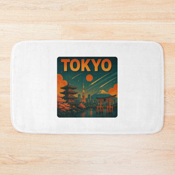 Item preview, Tokyo Retro Futuristic Poster | Tokyo City Art | Tokyo Vintage Design | Tokyo Sci-Fi Style | Tokyo Travel Poster | Tokyo Illustration | Tokyo Architecture | Tokyo Aesthetic designed and sold by Patternomania.