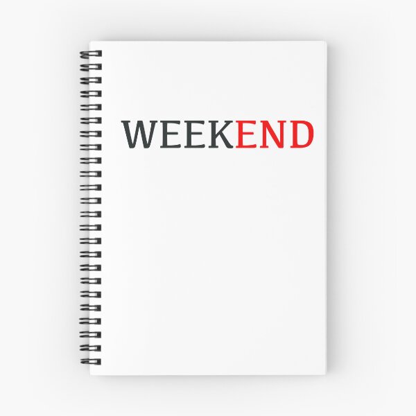 Item preview, Weekend END Minimalist Typography designed and sold by pixelandpine.