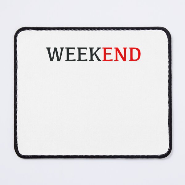 Item preview, Weekend END Minimalist Typography designed and sold by pixelandpine.