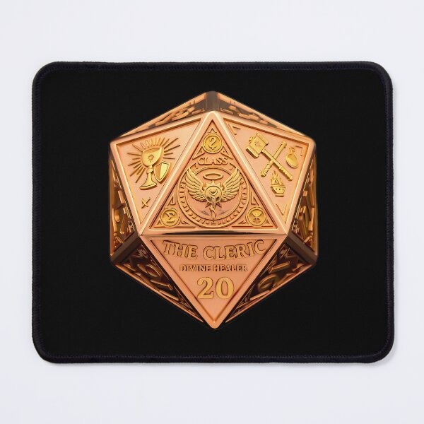 Item preview, Cleric D20 Dice RPG Divine Healer Fantasy Art designed and sold by DeerHouse.