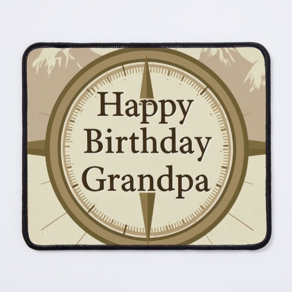 Item preview, Vintage Compass Happy Birthday Grandpa Adventure Design designed and sold by Zabolotna_Art.
