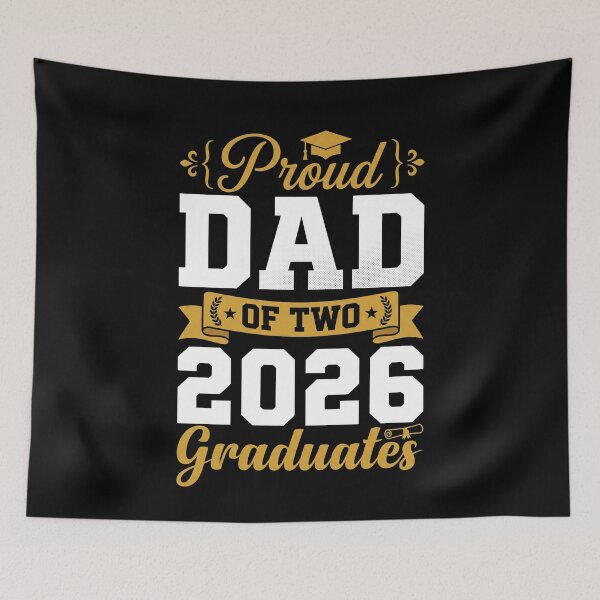 Item preview, Proud Dad Of Two 2026 Graduates Father Graduation Class Of 2026 designed and sold by SofenArt.