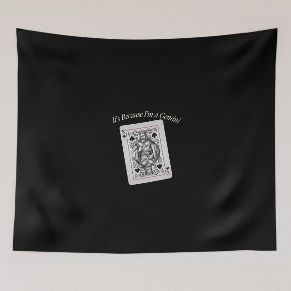 Item preview, It's Because I'm a Gemini – Vintage Playing Card Zodiac Design designed and sold by Heneket.