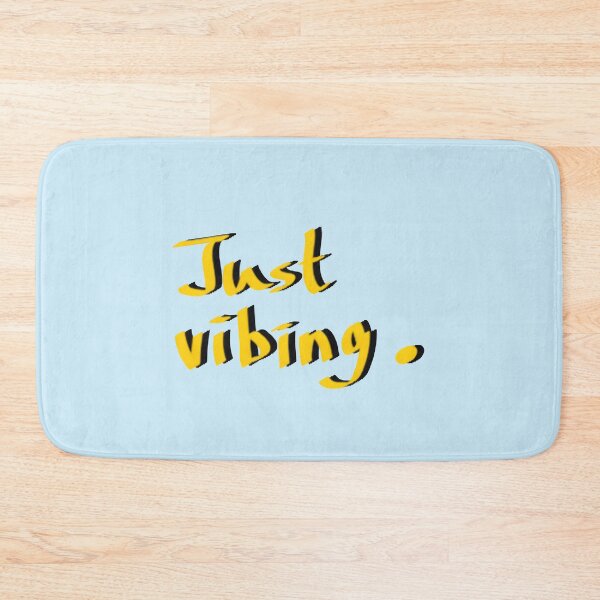 Item preview, Just Vibing. Minimalist Slang Quote Text designed and sold by Deep Descent.