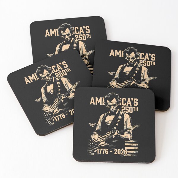 Item preview, Abraham Lincoln Playing Guitar 4Th July 250Th Anniversary designed and sold by Fereskabilon.